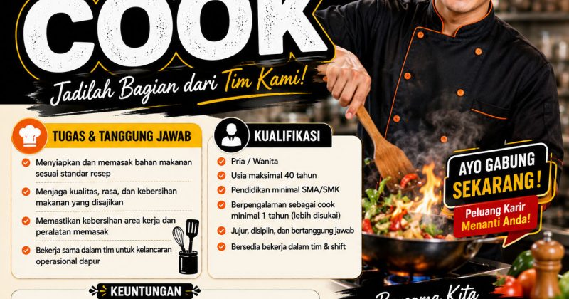 Lowongan Kerja Cook