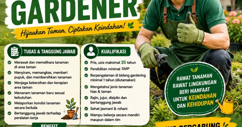 Lowongan Kerja Gardener