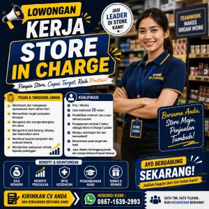Lowongan Kerja Store in Charge