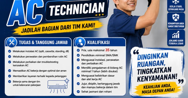 Lowongan Kerja AC Technician